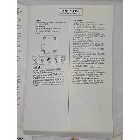 Cabbage Patch Kids 1984 Touching Tunes Magical, Musical Tabletop Game Complete - Picture 4 of 16